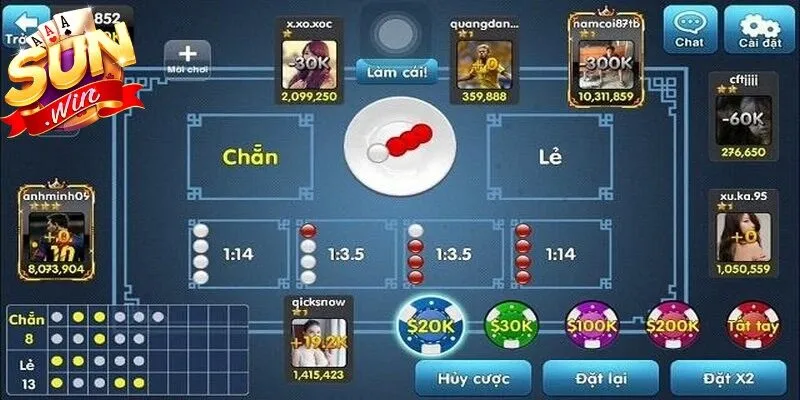 Thực hành nghe tiếng Xóc đĩa qua quy luật Chẵn - Lẻ cơ bản